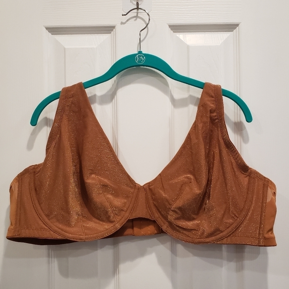 Sz 50C NWT Shimmering Cinnamon Cacique Unlined Full Coverage Bra